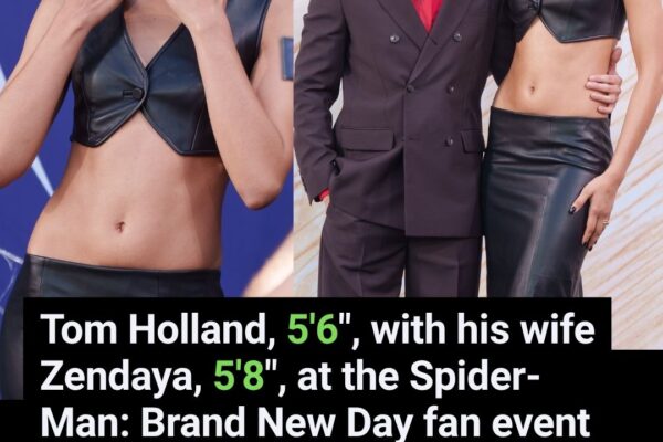 Tom Holland, 5’6″, With His Wife Zendaya, 5’8″, at the Spider-Man: Brand New Day Fan Event in Berlin
