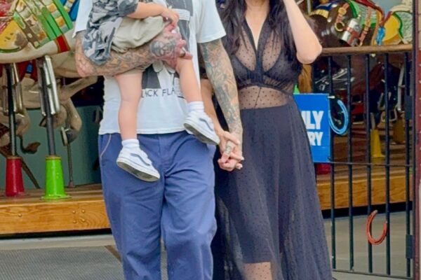 Travis Barker Pedaled a Pedicab Through Central Park with Kourtney Kardashian and Their 2-Year-Old Son Rocky in Her Lap