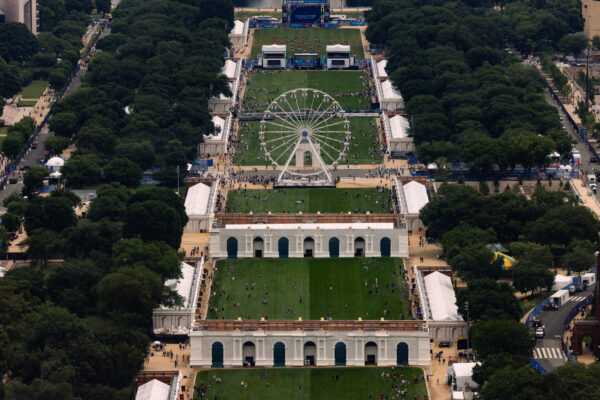 Trump’s Great American State Fair Is Underway on the National Mall, and the Aerial Shots Show Mostly Empty Grass