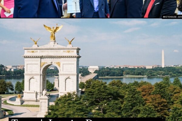 Trump’s Interior Department Now Says a Federal Height Law That’s Stood for 115 Years Doesn’t Apply to His 250-Foot Arch