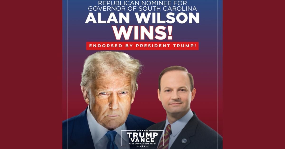 JUST IN: Trump Endorsed Alan Wilson Wins GOP Runoff for South Carolina Governor