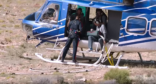 Will Smith Bungee Jumps Out of a Helicopter!