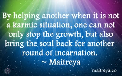 Maitreya Quote on Helping Others