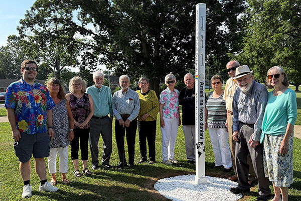 Dedication of Peace Pole, Chambersburg, Pennsylvania, USA