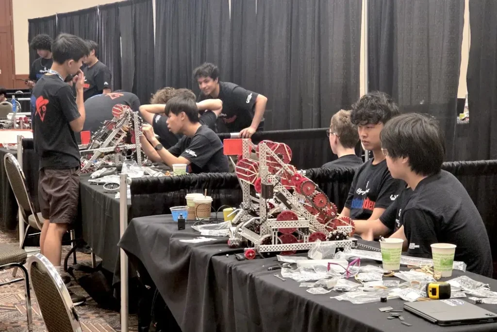Backstage at the Calgary Stampede's Robot Rodeo