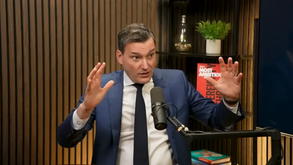 Evan Solomon in The BetaKit Podcase studio.