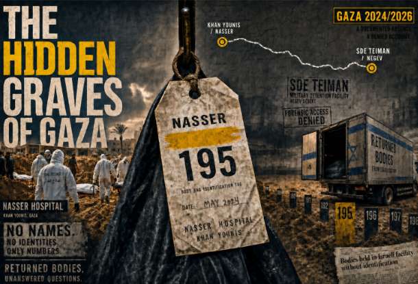 Gaza’s Hidden Graves and the Signature of Bound Hands