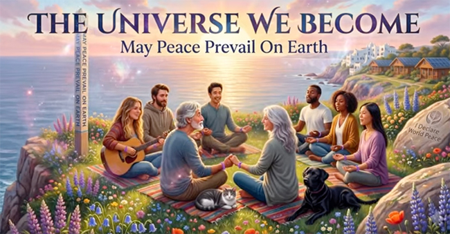 The Peace Pole Project Where Within The Universe We Become the Utopian Dreamer.