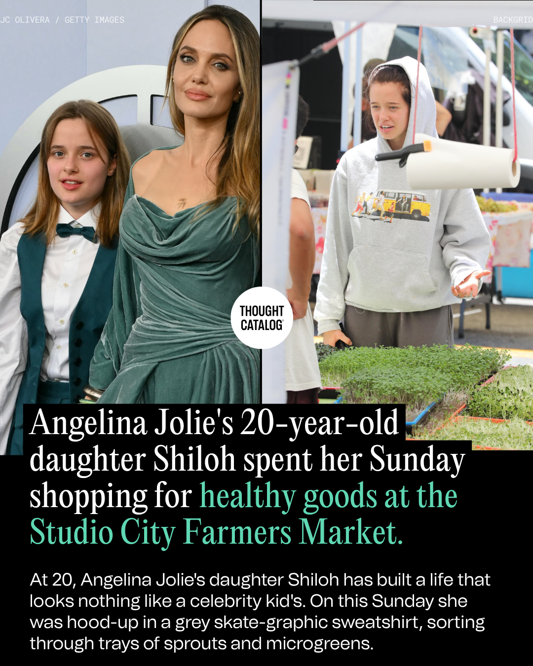 Angelina Jolie’s 20-Year-Old Daughter Shiloh Spent Her Sunday Shopping for Healthy Goods at the Studio City Farmers Market