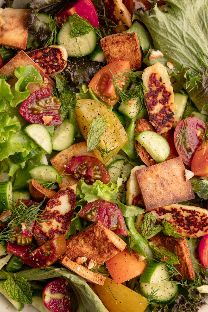 best heirloom tomato fattoush salad