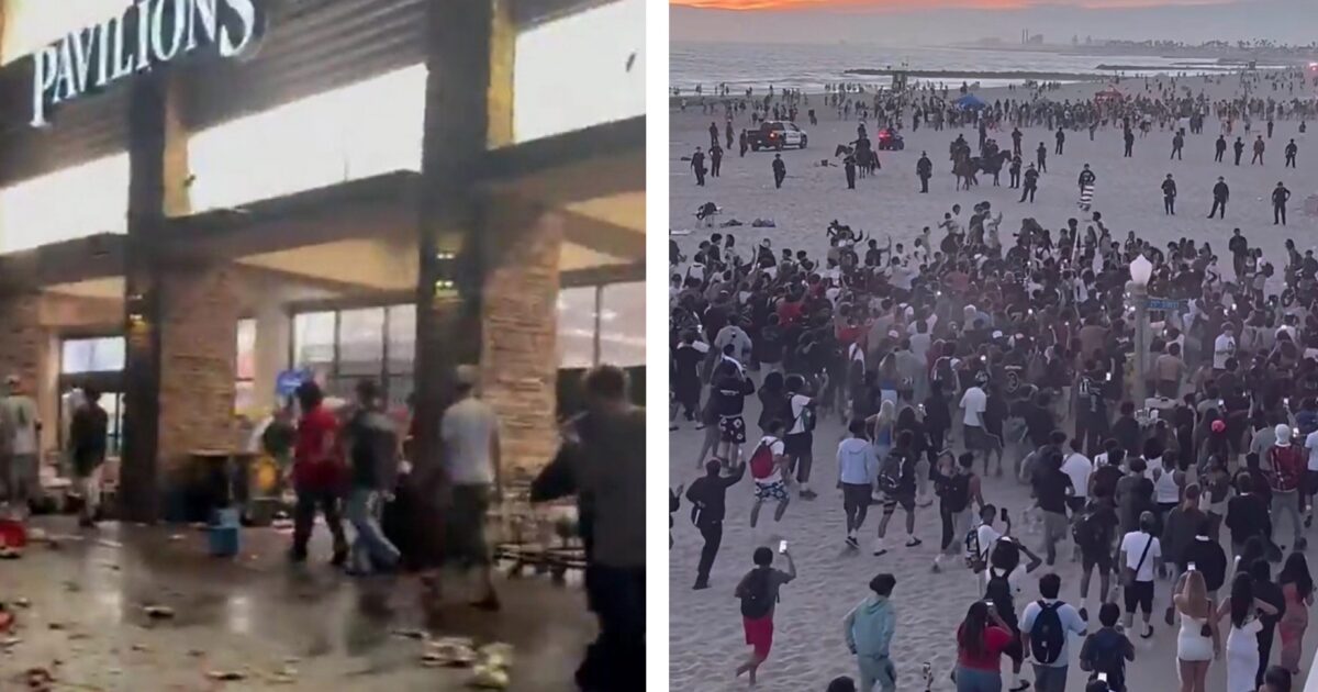 SoCal: Absolute Mayhem in Newport Beach as Non-Residents Brawl, Riot and Loot on July 4th – Grocery Store Destroyed, Bars and Beaches Closed (VIDEO)
