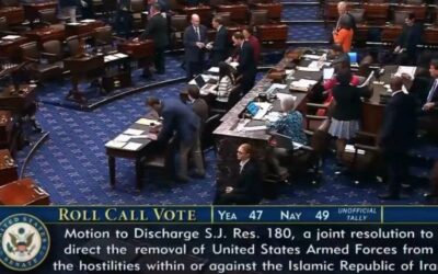 JUST IN: Senate Blocks Iran War Powers Resolution to Restrain Trump After These Four House Republicans Vote with Dems to Advance Measure
