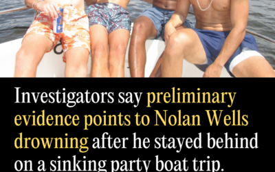 Investigators Say Preliminary Evidence Points to Nolan Wells Drowning After He Stayed Behind on a Sinking Party Boat Trip