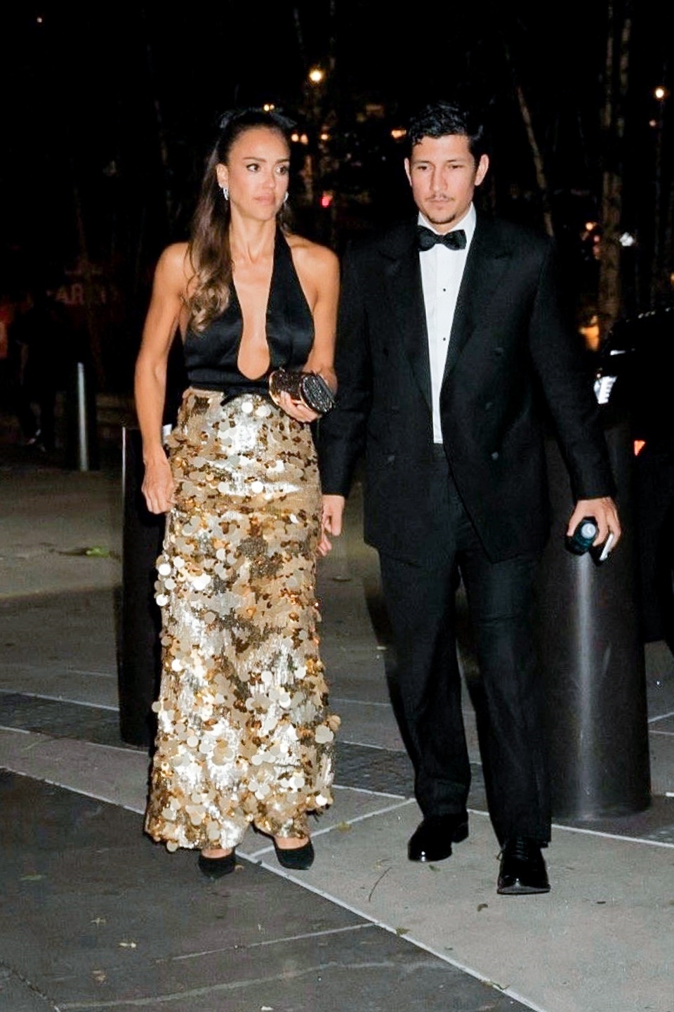 Jessica Alba and Danny Ramirez spotted leaving Taylor Swift's wedding in NYC