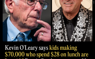 Kevin O’leary Says Kids Making ,000 Who Spend  on Lunch Are “Stupid.” Bernie Sanders Says Guys Like O’leary “Live In Their Own World.”