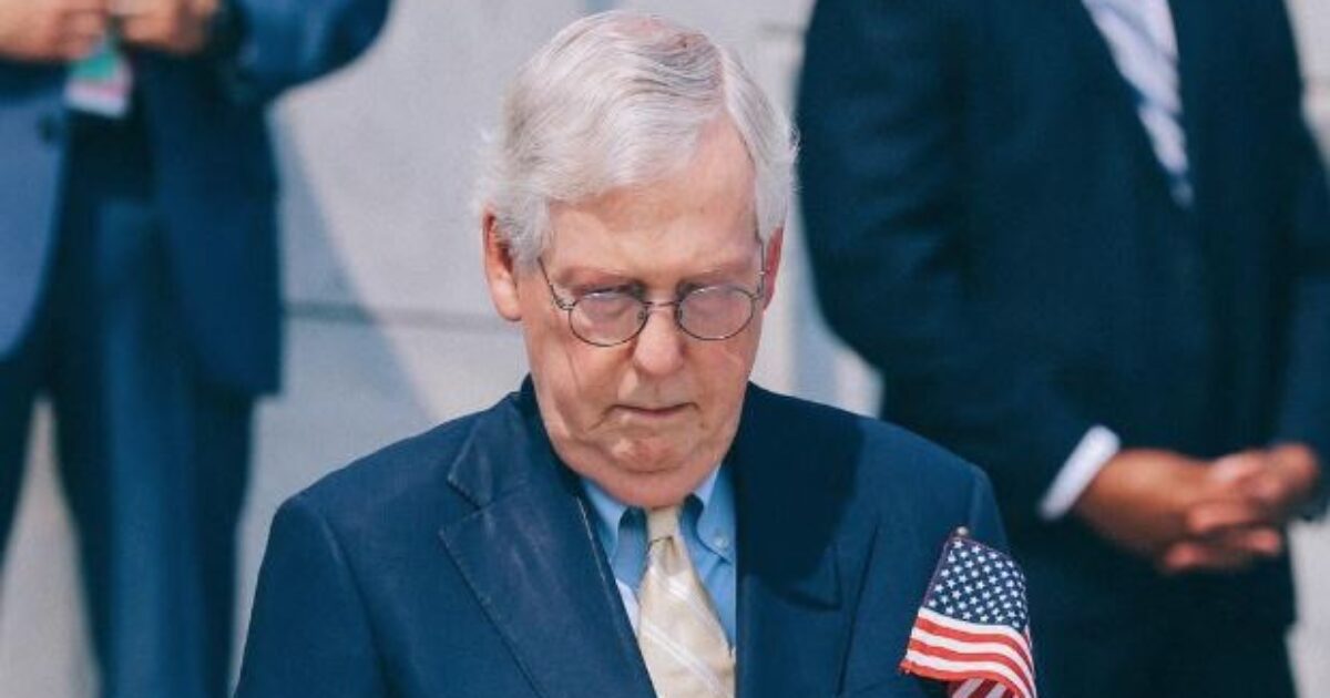 Seriously? McConnell Releases Statement, Says No Stroke or Heart Attack – But Instead, He Had a Fall That Has Kept Him Hospitalized for a Month!?