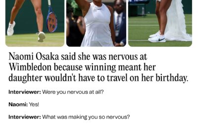Naomi Osaka Said She Was Nervous at Wimbledon Because Winning Meant Her Daughter Wouldn’t Have to Travel on Her Birthday