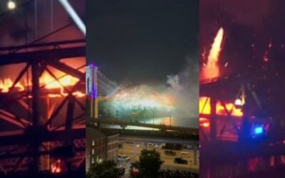 BREAKING: Brooklyn Bridge Bursts into Flames in Multiple Places During Macy’s July 4th Fireworks Show (VIDEOS)