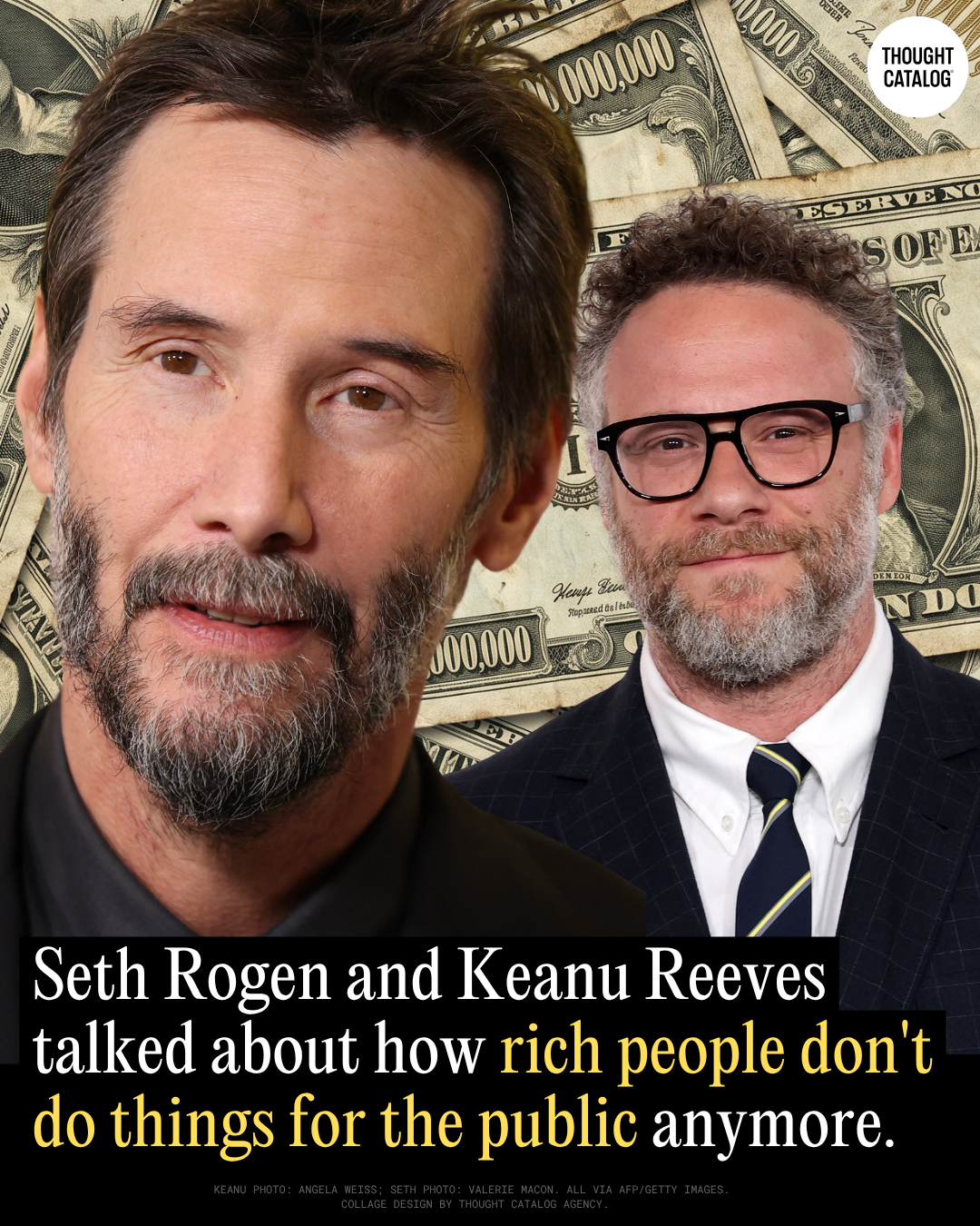 Seth Rogen and Keanu Reeves Talked About How Rich People Don’t Do Things for the Public Anymore