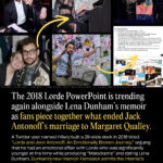 The 2018 Lorde Powerpoint Is Trending Again Alongside Lena Dunham’s Memoir as Fans Piece Together What Ended Jack Antonoff’s Marriage to Margaret Qualley the-2018-lorde-powerpoint-is-trending-again-alongside-lena-dunham-s-memoir-as-fa-2