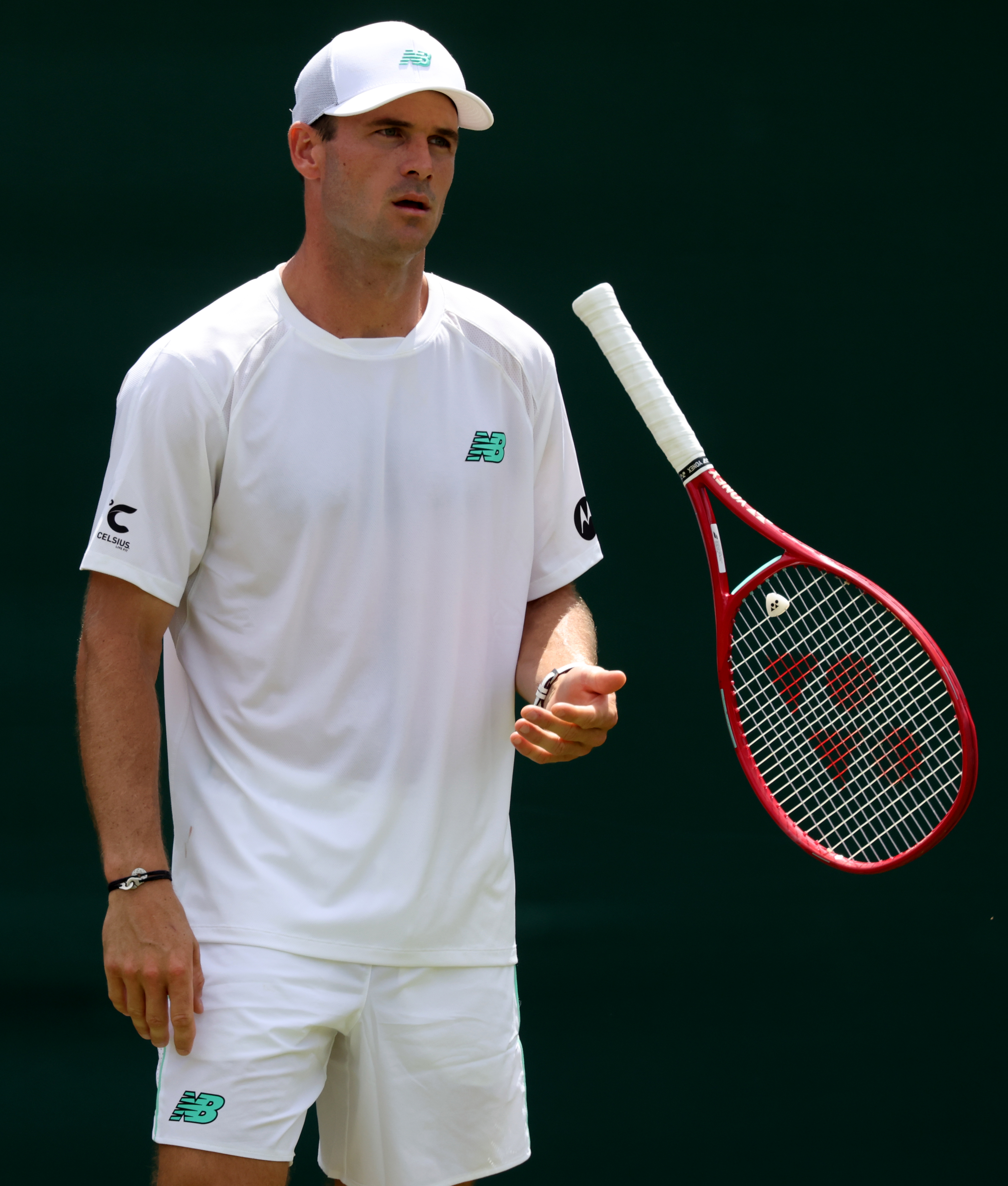 Tommy Paul looking on during his Gentlemen's Singles second round match against Soonwoo Kwon at Wimbledon 2026