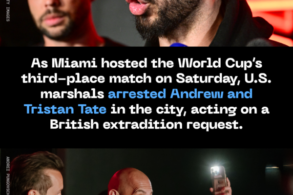 U.S. Marshals Just Arrested Andrew and Tristan Tate in the Miami