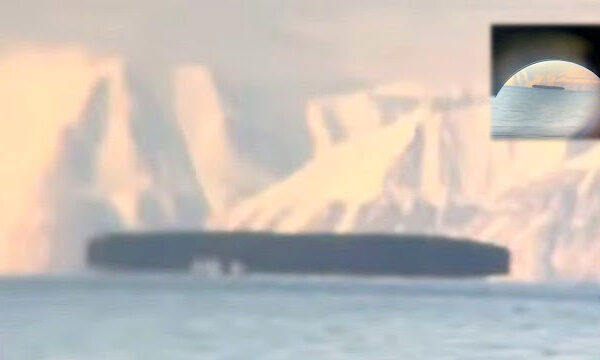 Unknown cigar-shaped object spotted during an Arctic cruise