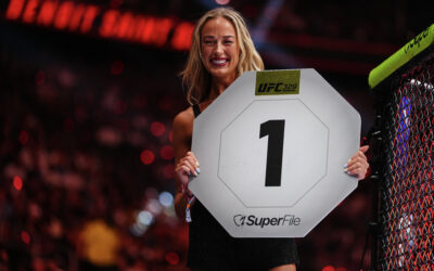 WNBA Star Sophie Cunningham Kicked Off Her Kicks and Went Barefoot for a Surprise Turn as a UFC Ring Girl, Reigniting Chatter Around Her “MAGA Barbie” Label