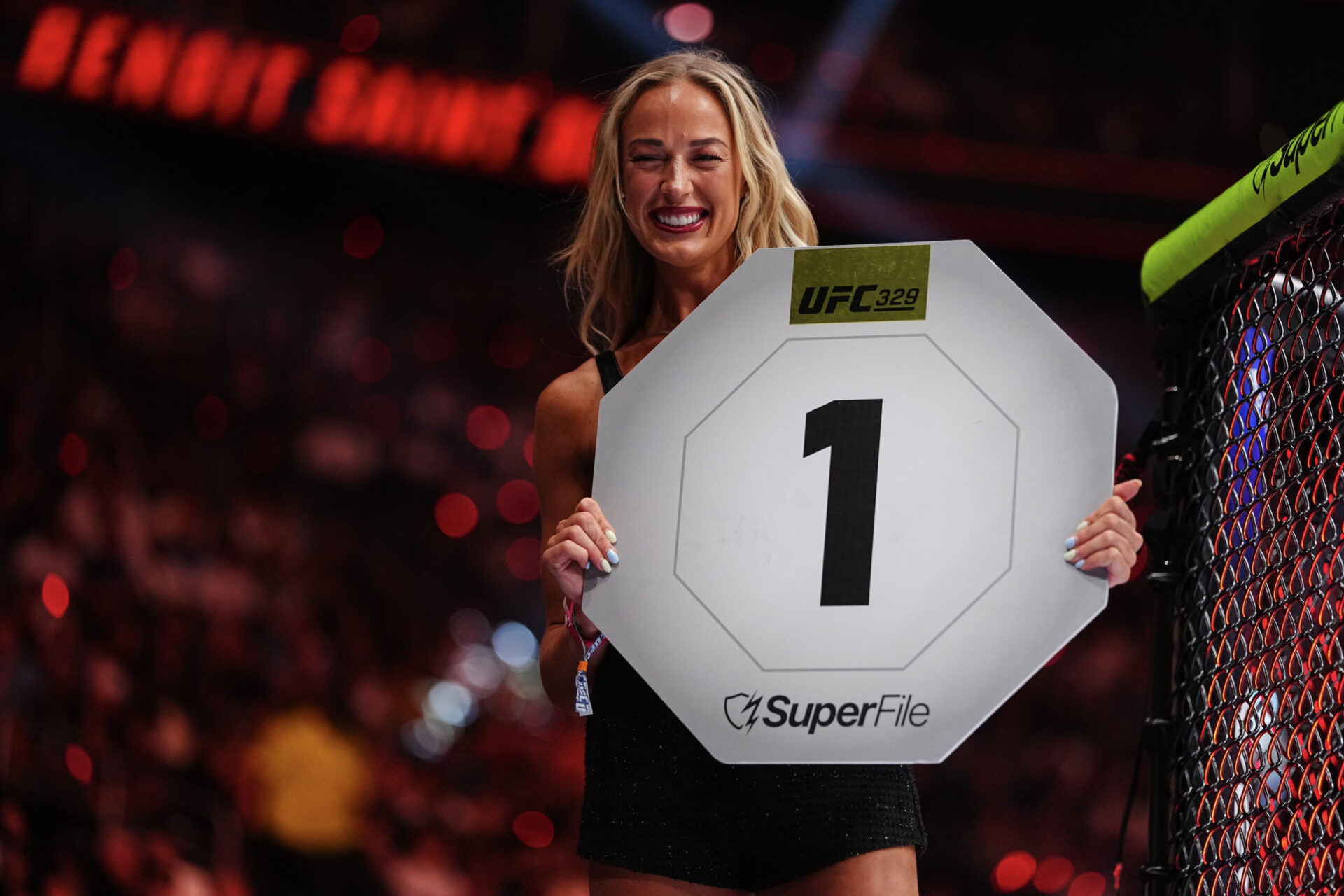 WNBA Star Sophie Cunningham Kicked Off Her Kicks and Went Barefoot for a Surprise Turn as a UFC Ring Girl, Reigniting Chatter Around Her “MAGA Barbie” Label