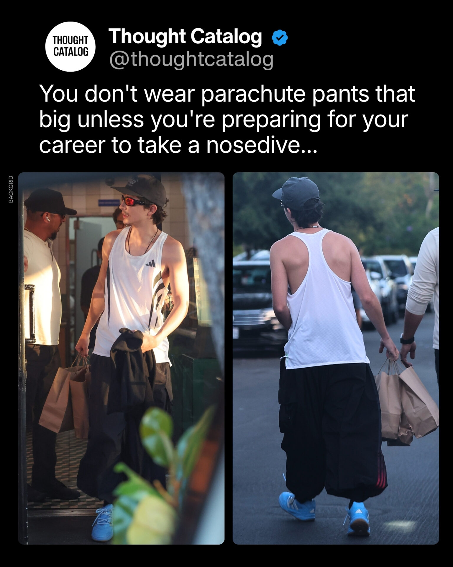 You Don’t Wear Parachute Pants That Big Unless You’re Preparing for Your Career to Take a Nosedive