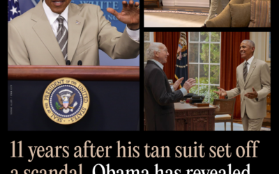 11 Years After His Tan Suit Set Off a Scandal, Obama Has Revealed Larry David Was Behind It the Whole Time