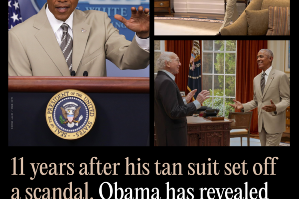 11 Years After His Tan Suit Set Off a Scandal, Obama Has Revealed Larry David Was Behind It the Whole Time