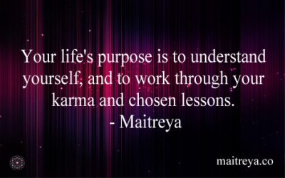 Maitreya Quote on Your Life Purpose