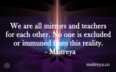 Maitreya Quote on Mirrors