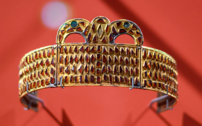 Crown of Kerch: A 1,600-year-old gold, gem-studded diadem found in the grave of a Hun noblewoman
