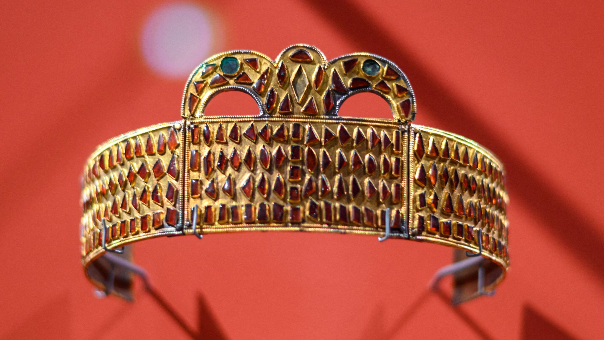 Crown of Kerch: A 1,600-year-old gold, gem-studded diadem found in the grave of a Hun noblewoman