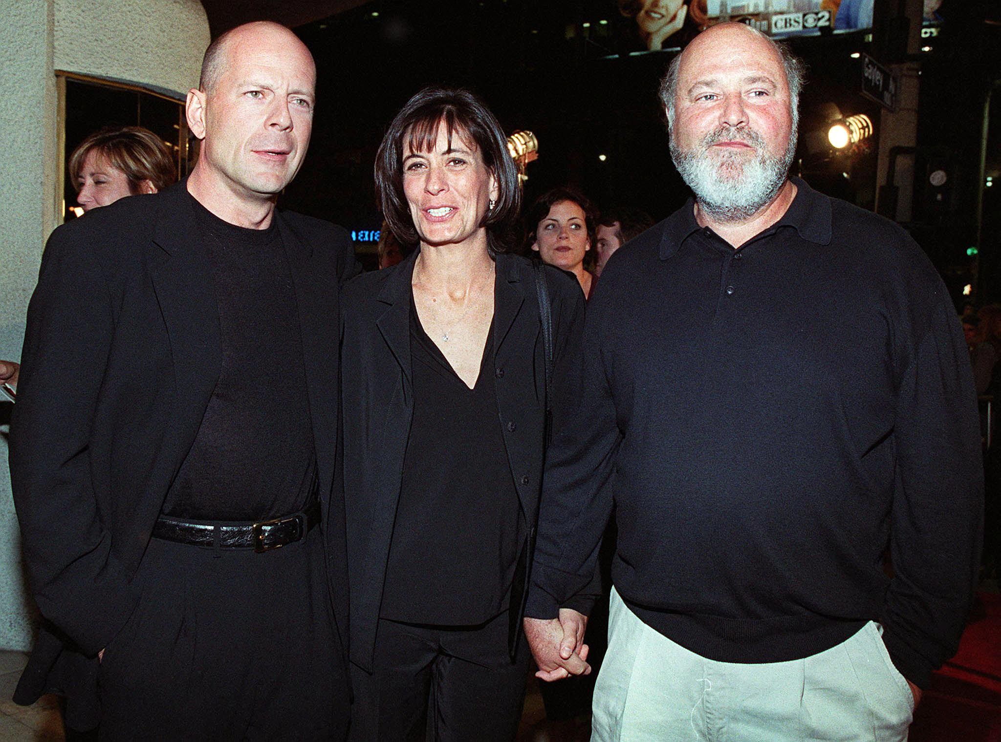 Bruce Willis and Rob Reiner at the Los Angeles premiere of The Story of Us in 1999