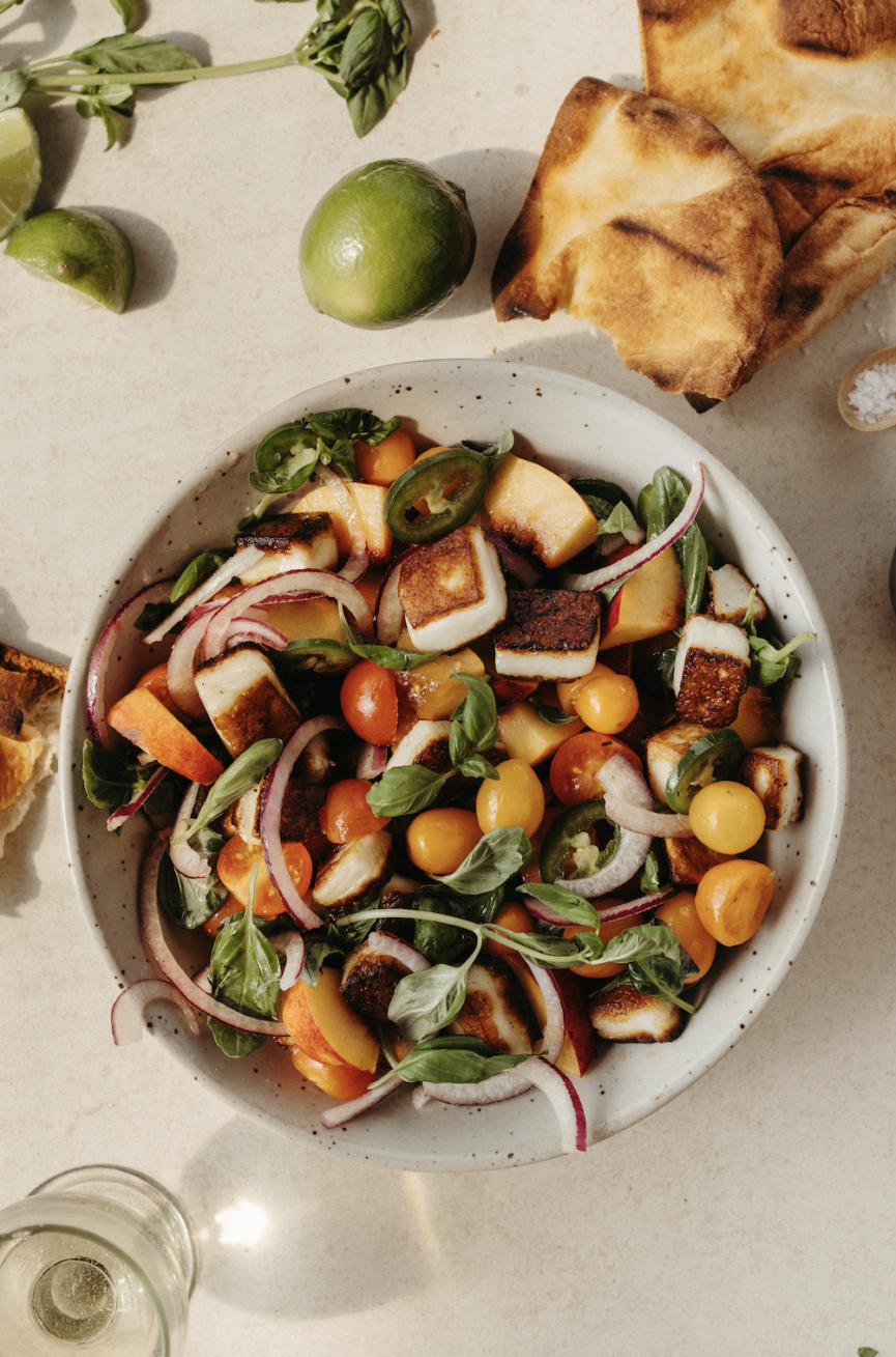 Halloumi salad_quick summer dinners