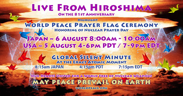 Hiroshima 81: Live Remembering, Reflecting, and Gathering for Peace