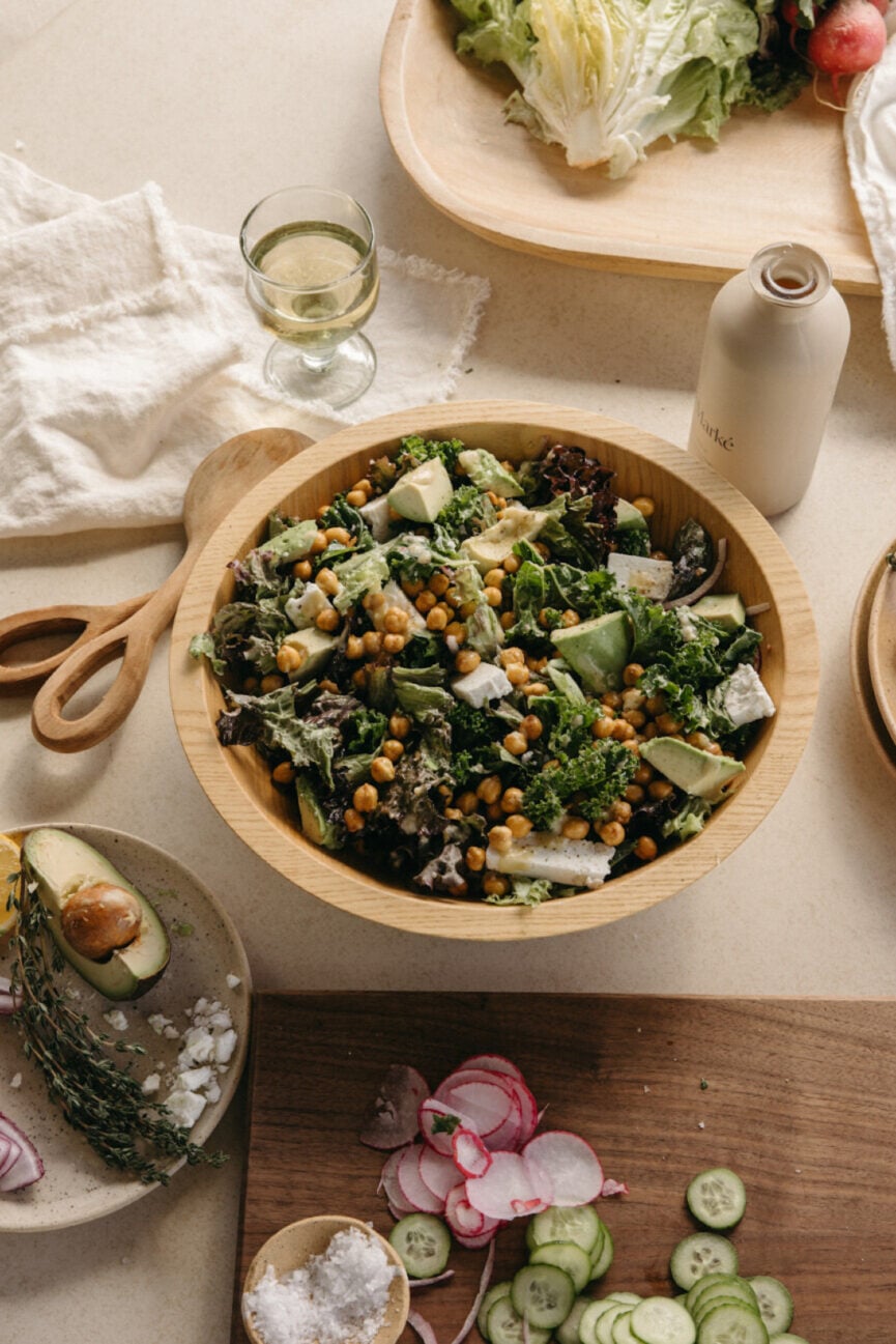 Mediterranean kale salad_quick summer dinners