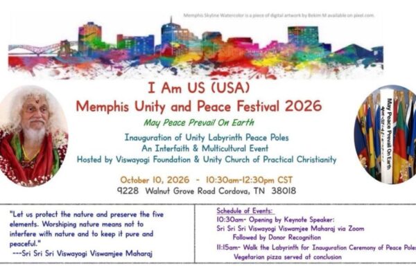 Announcement! Memphis Unity and Peace Festival in Cordova, Tennessee, USA.