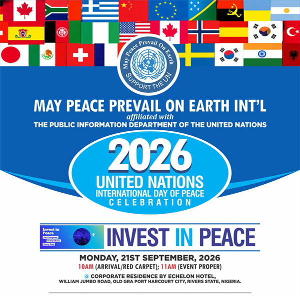 Peace Mission, August 2026, Mojima Etokudo, Nigeria.