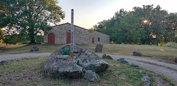 Peace Pole and Flag Ceremony at “Quinto Elemento”  Volterra Tuscany, Italy