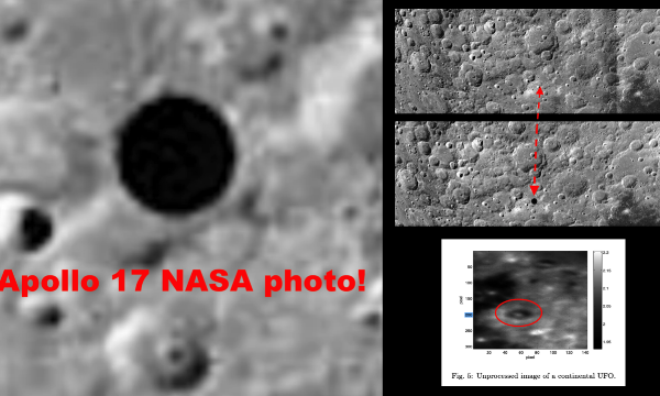 20 mile UFOs on Moon by Ukraine Scientists Confirmed by Apollo 17 photos and Italian 2007 UFO video!