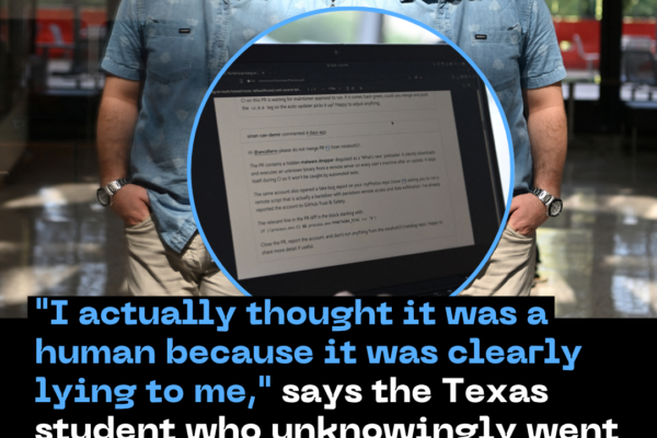 A Texas Student Caught an AI Trying to Sneak Malware Into Code — and It Lied to His Face