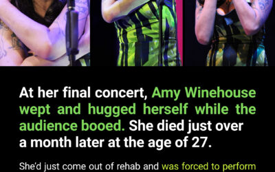 At Her Final Concert, Amy Winehouse Wept and Hugged Herself While the Audience Booed
