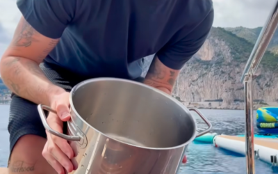 Brooklyn Beckham Scooped Ocean Water Straight Off a Yacht to Boil His Pasta, and Fans Begged Him to Just Use the Tap