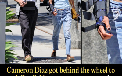 Cameron Diaz Got Behind the Wheel to Rush Zoe Saldana to Urgent Care, and Saldana Left With Her Arm in a Splint