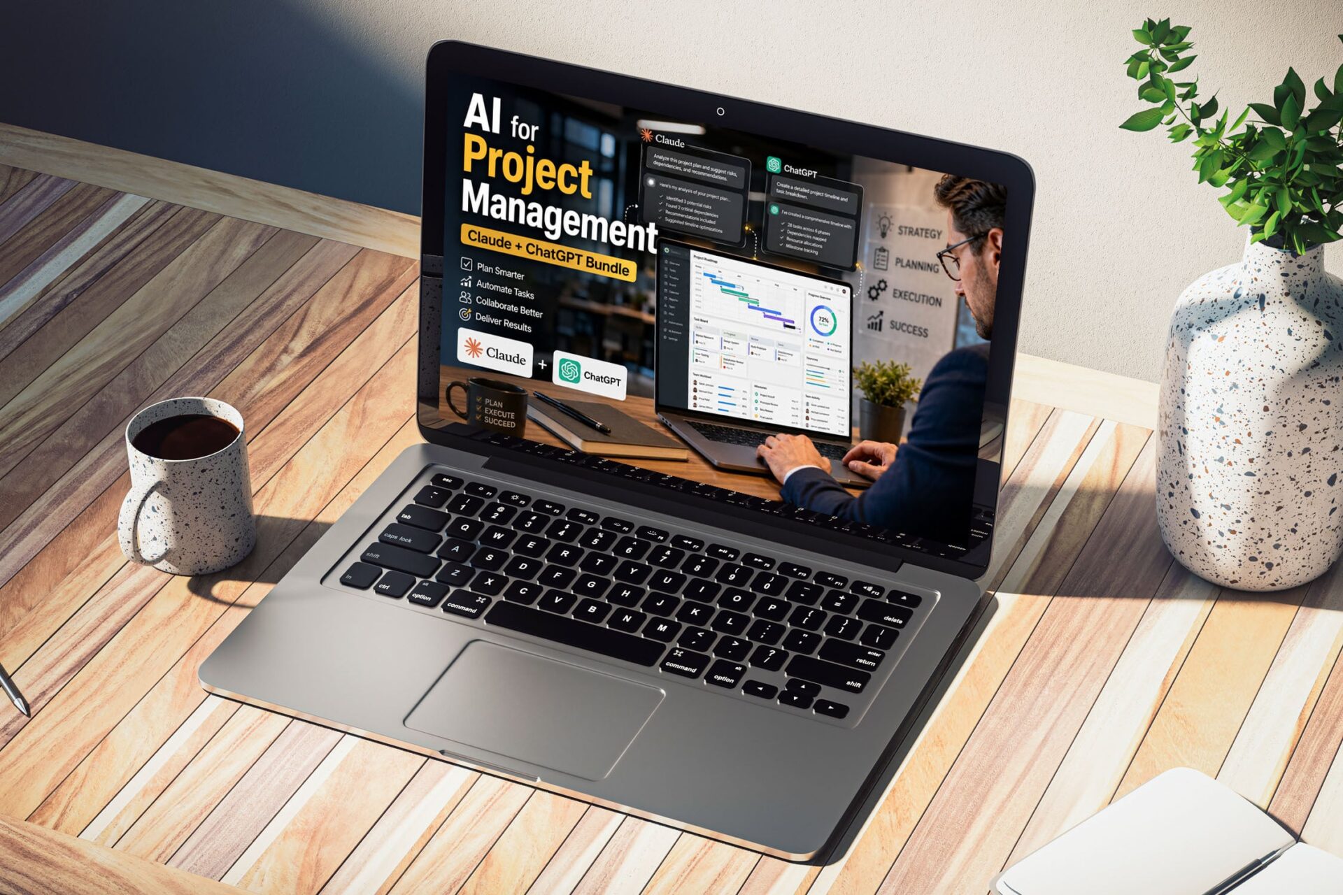 Get 6 hours of Claude and ChatGPT project management training for 