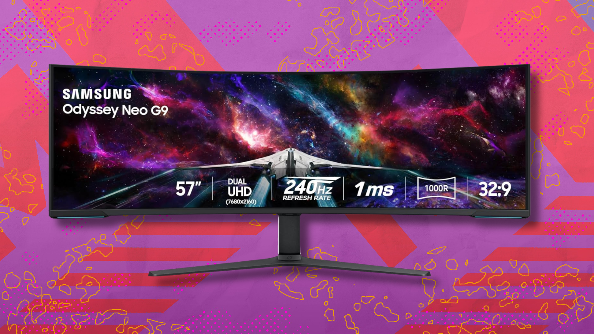 Level up your gaming battlestation with 0 off the massive 57-inch Samsung Odyssey Neo G9 gaming monitor